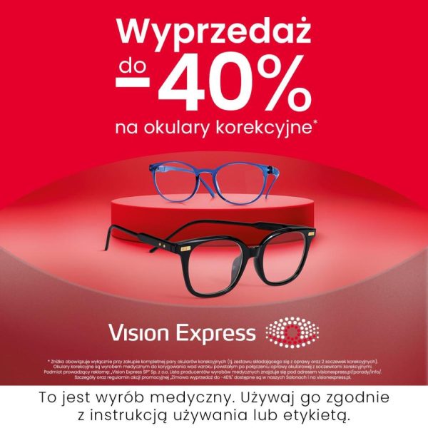 wyprzedaż okularów korekcyjnych